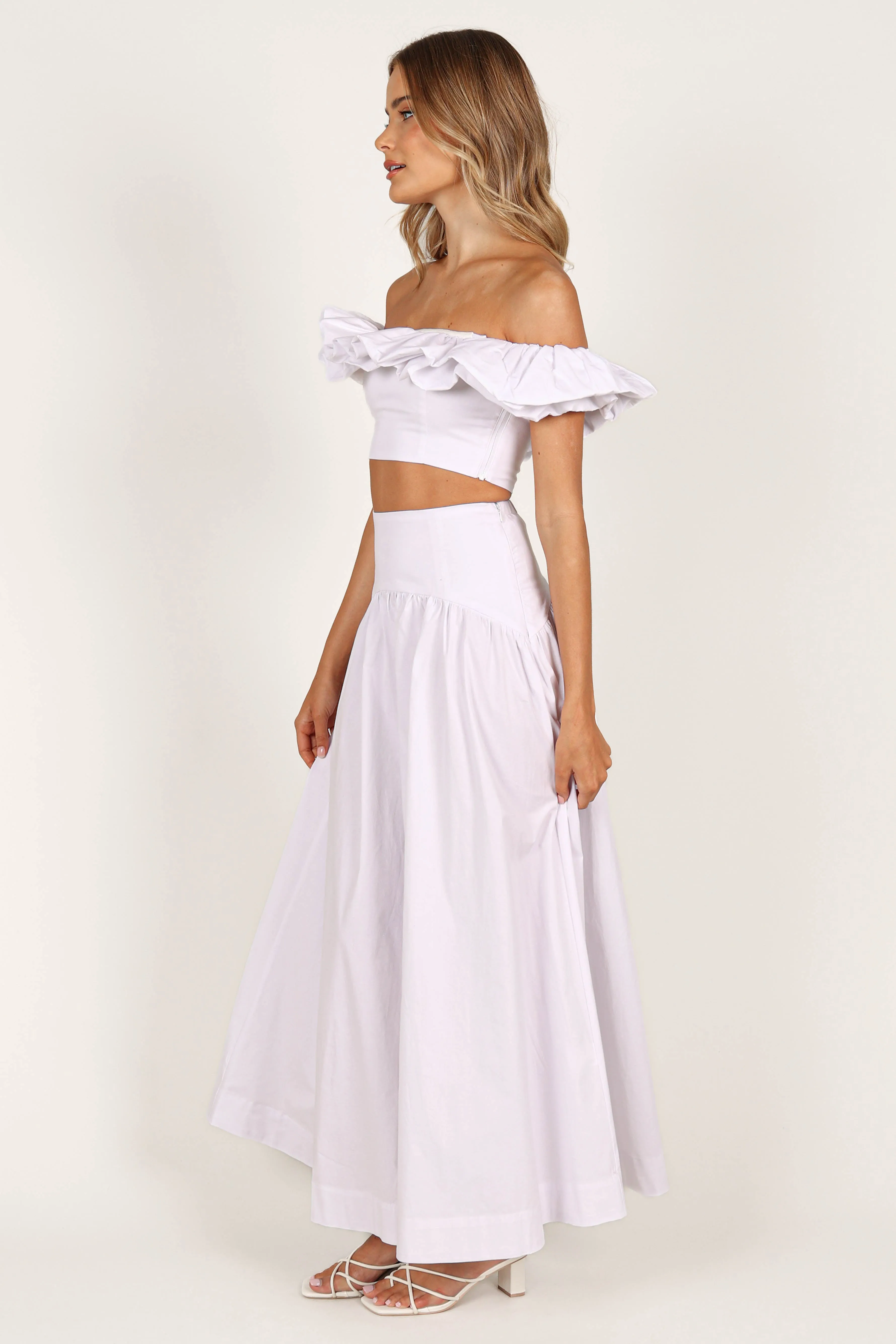 Savannah Maxi Skirt - White