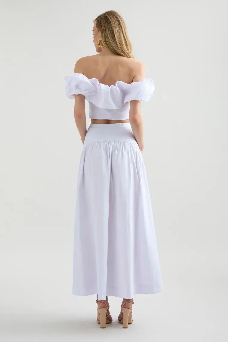 Savannah Maxi Skirt - White