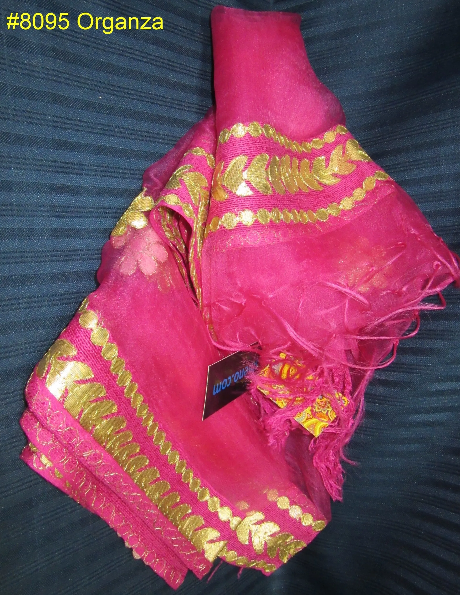 Scarf 8099 Solid Organza Dupatta Chunni Shawl Wrap Shieno Sarees