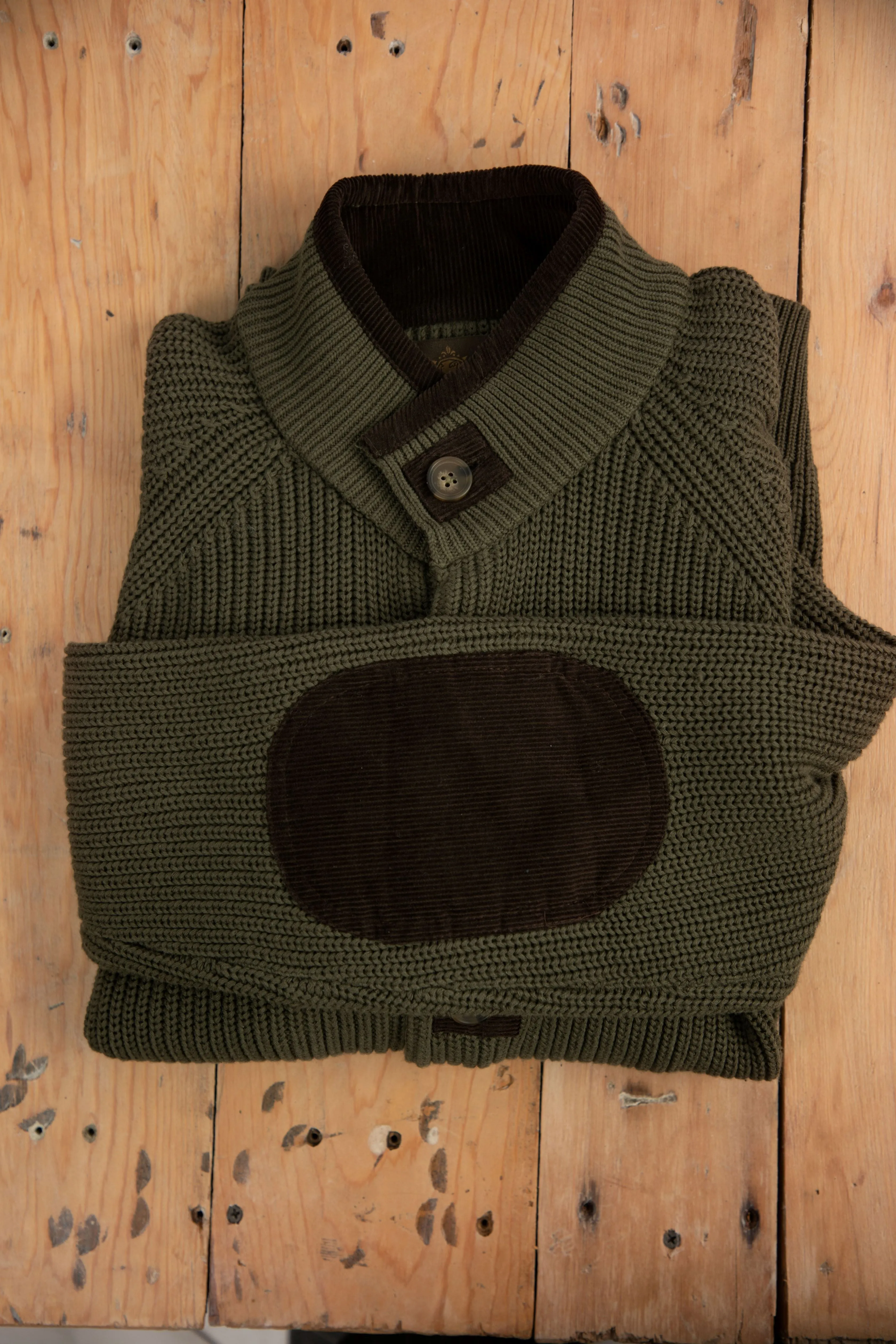 Scholarly Dover Knit & Corduroy Sweater