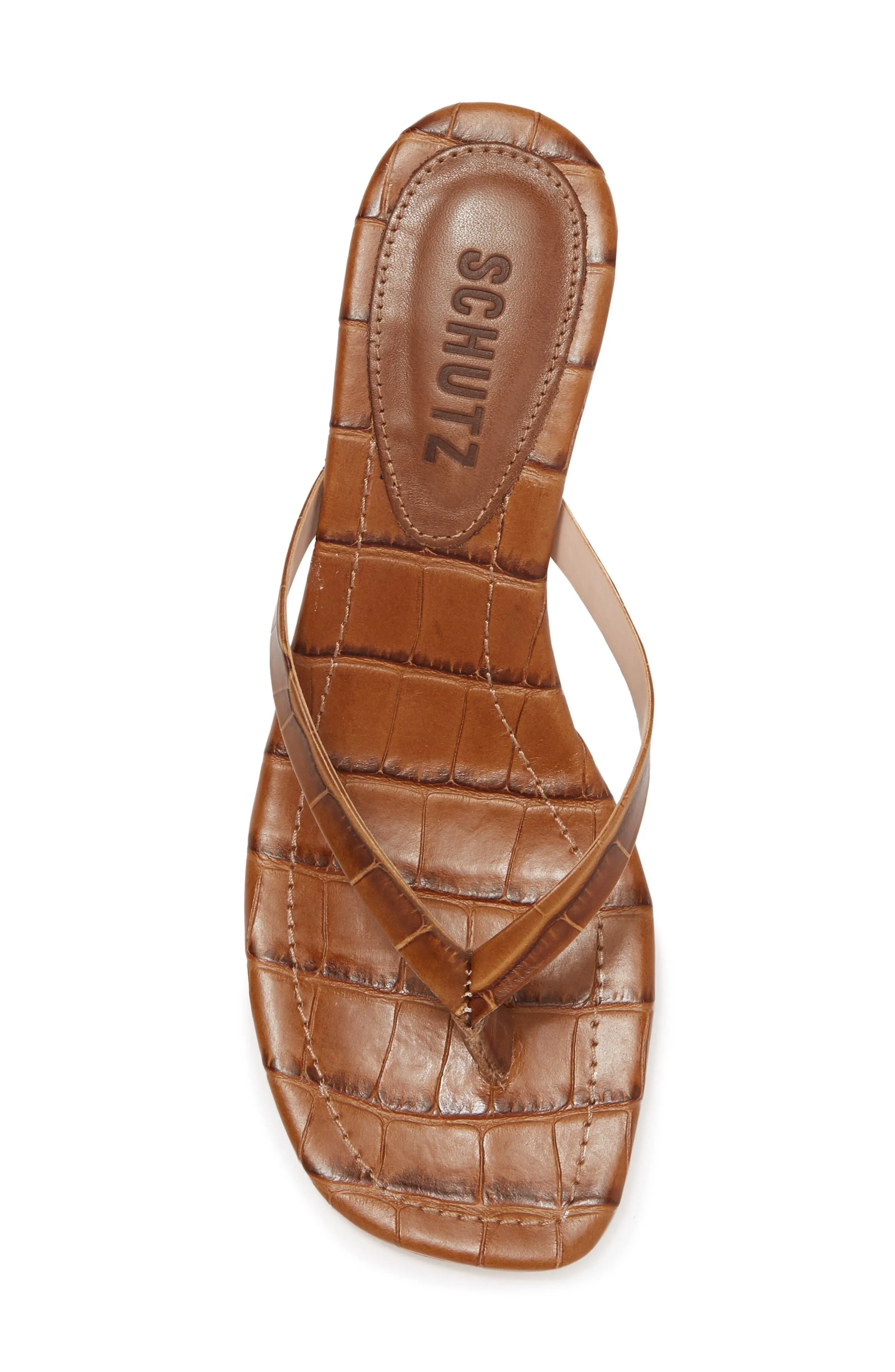 SCHUTZ - PELES-MARROM LEATHER SANDALS **FREE SHIPPING**