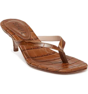 SCHUTZ - PELES-MARROM LEATHER SANDALS **FREE SHIPPING**