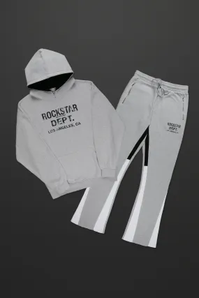 Scottie Grey/White Hoodie Track Set