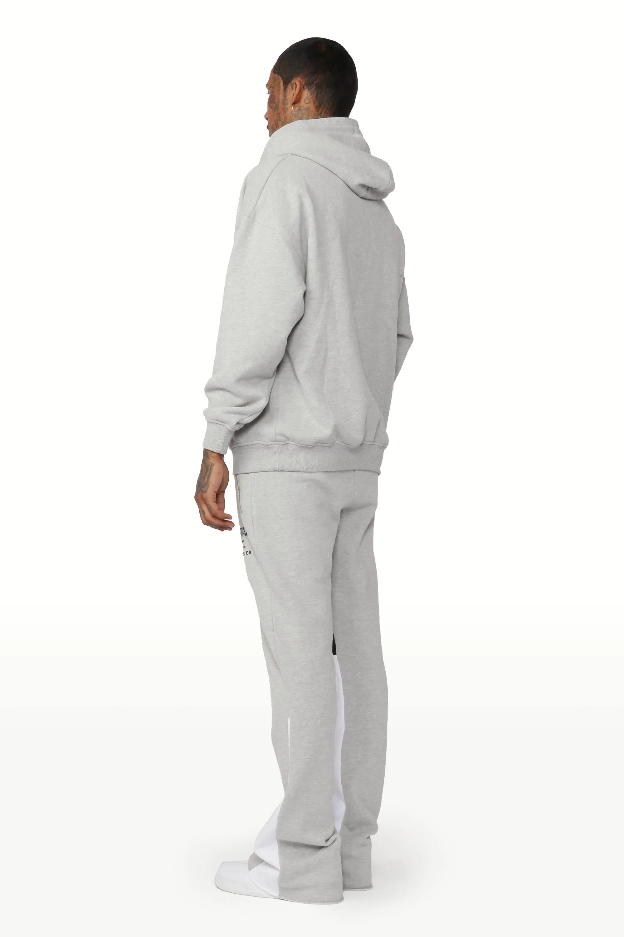 Scottie Grey/White Hoodie Track Set