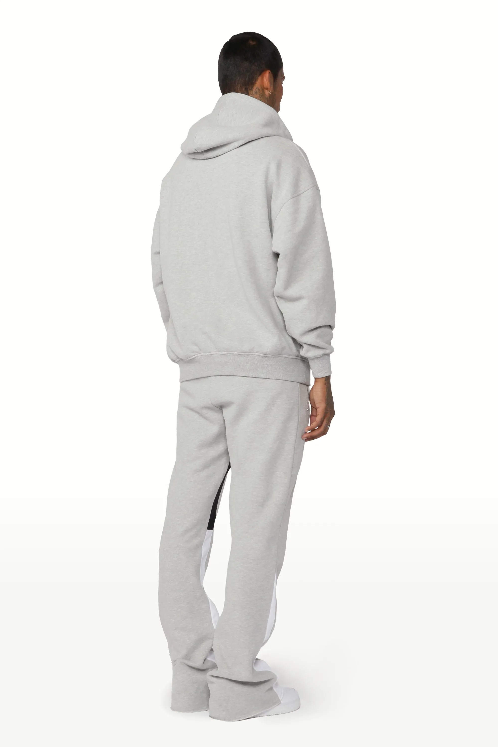 Scottie Grey/White Hoodie Track Set