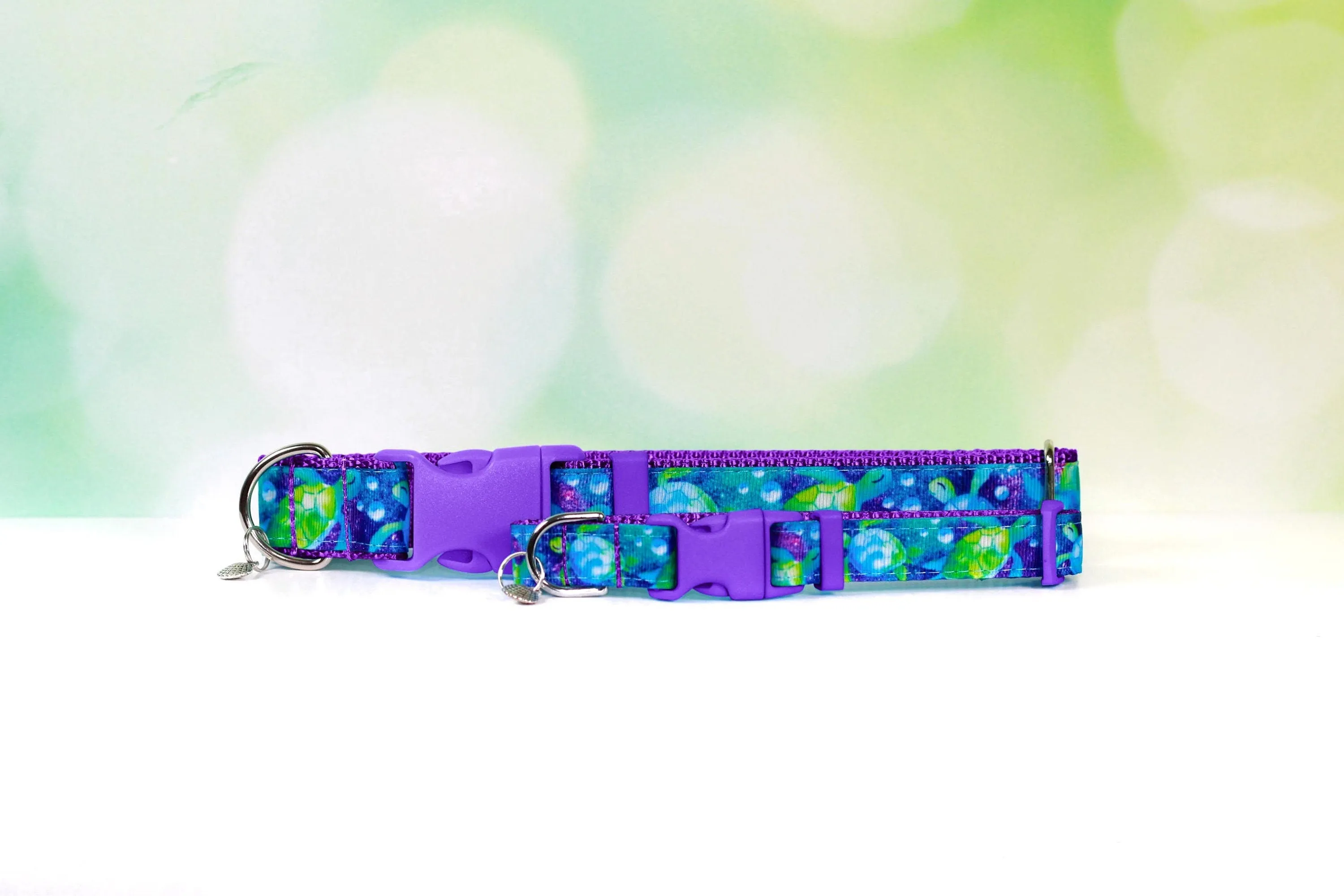 Sea turtle collar, Dog collar, Cat collar, Turtle, Galaxy, Space, Galaxy dog collar, Galaxy cat collar, Breakaway cat collar, Summer collar