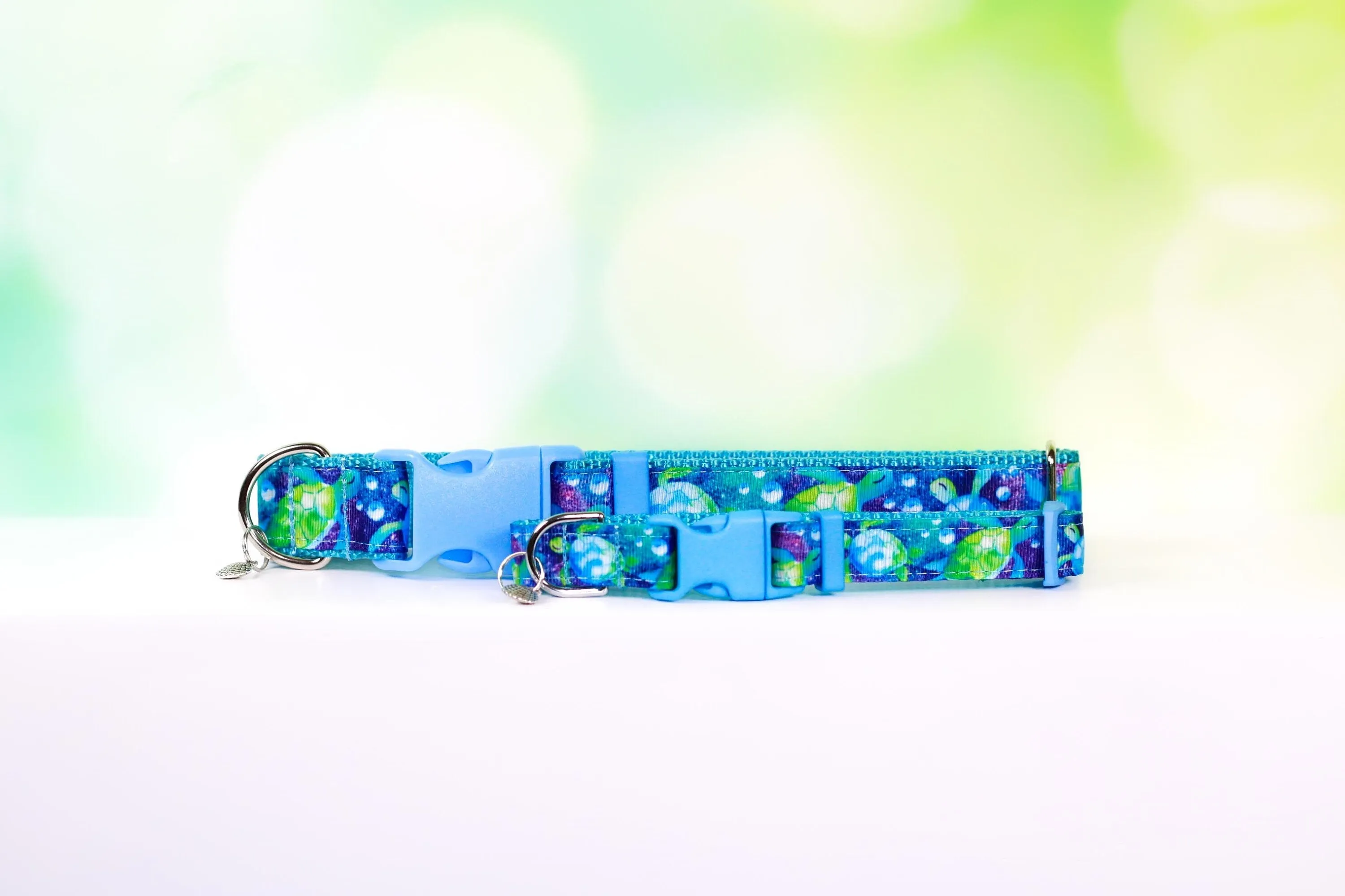 Sea turtle collar, Dog collar, Cat collar, Turtle, Galaxy, Space, Galaxy dog collar, Galaxy cat collar, Breakaway cat collar, Summer collar