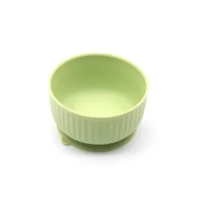 Silicone non slip small pet watering bowl cat food bowl dog feeding Bright Green