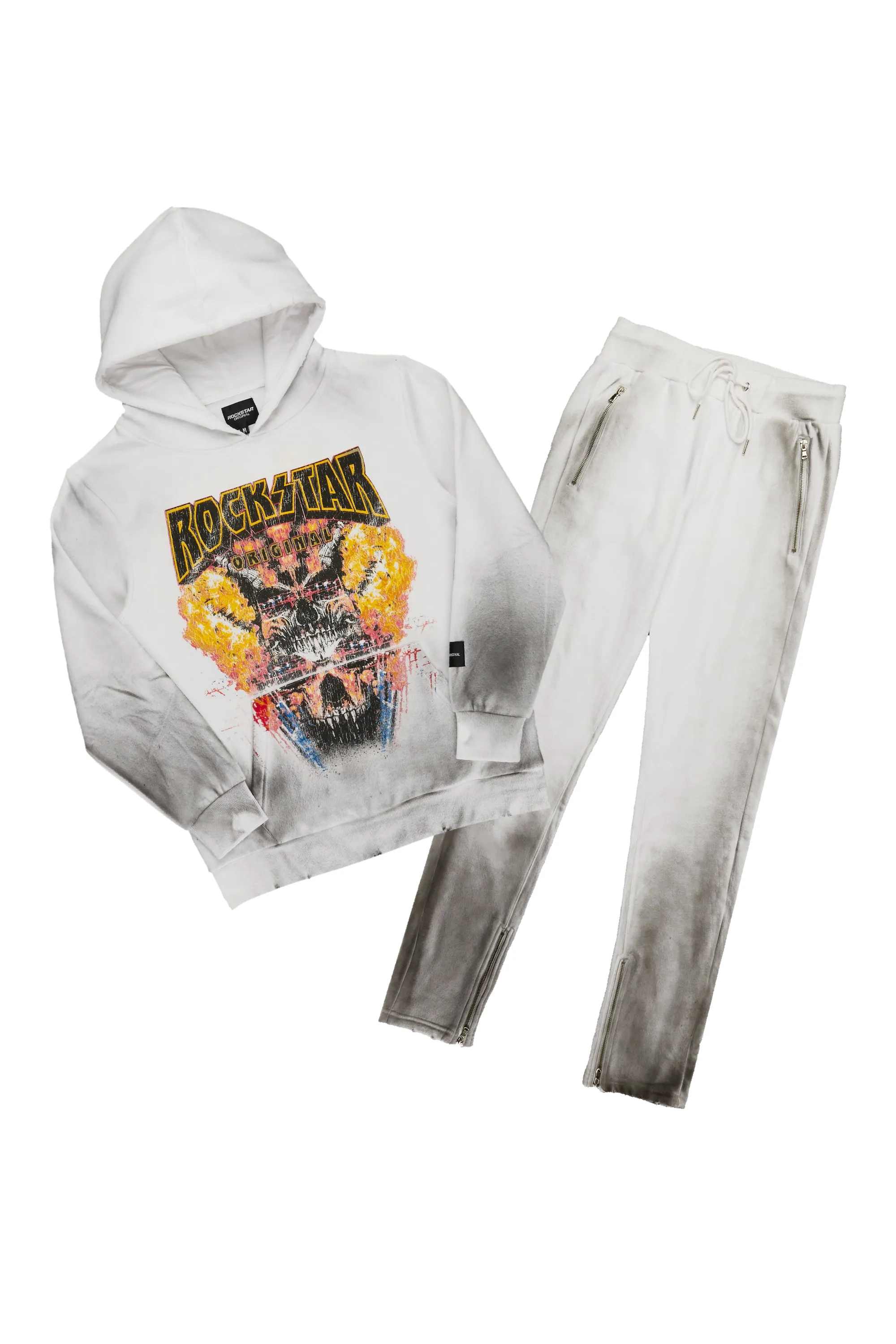 Simmons White Hoodie Set