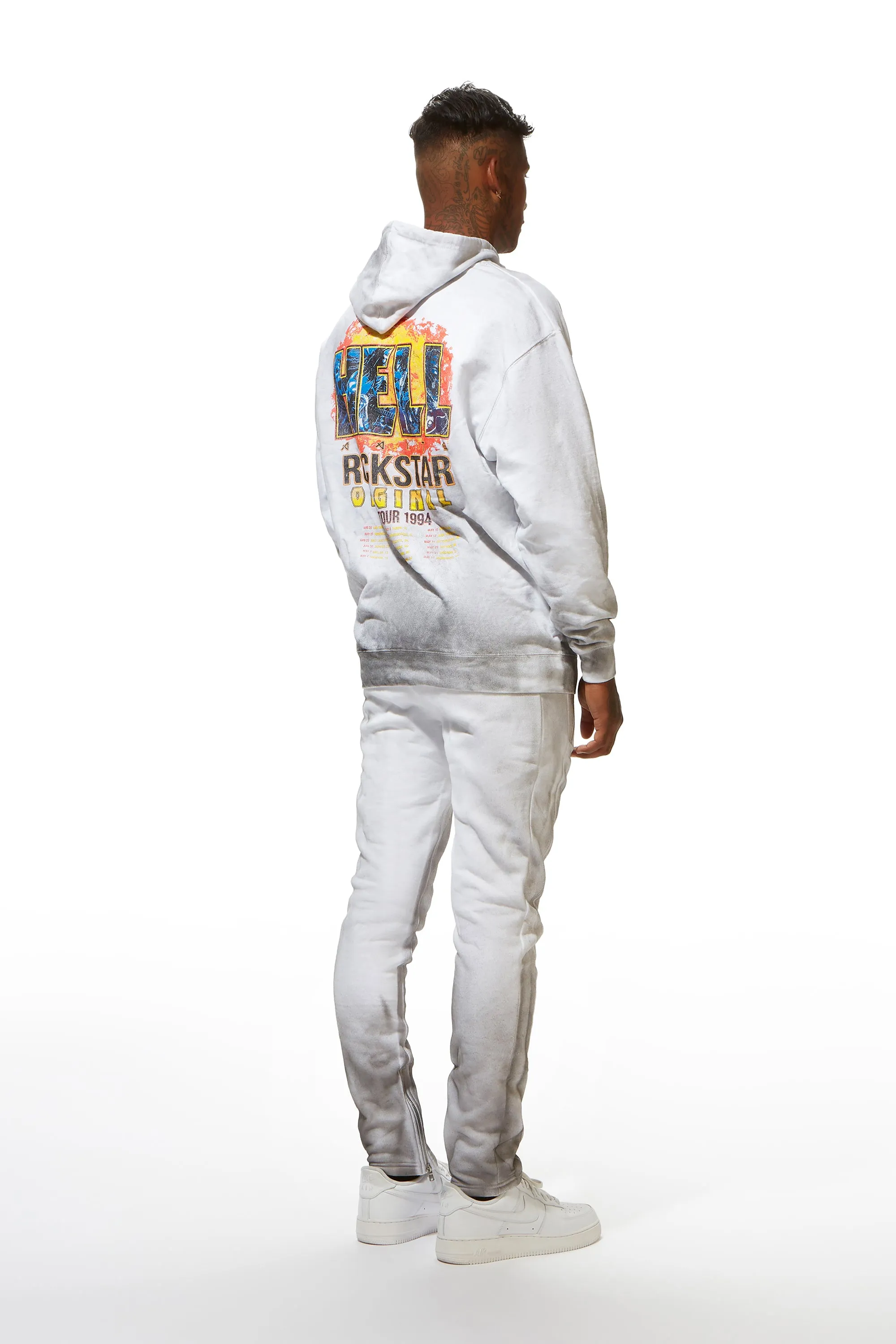 Simmons White Hoodie Set