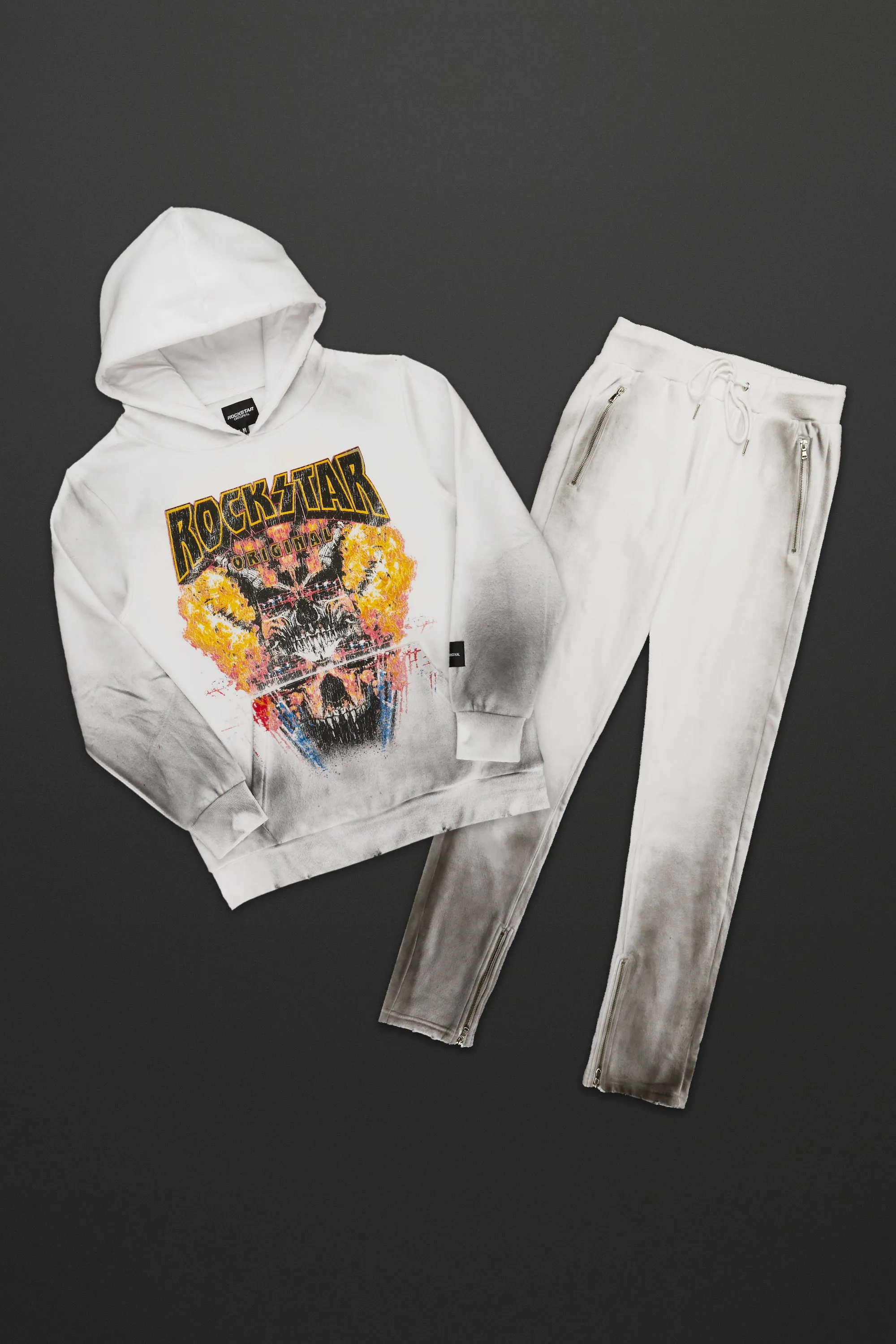 Simmons White Hoodie Set