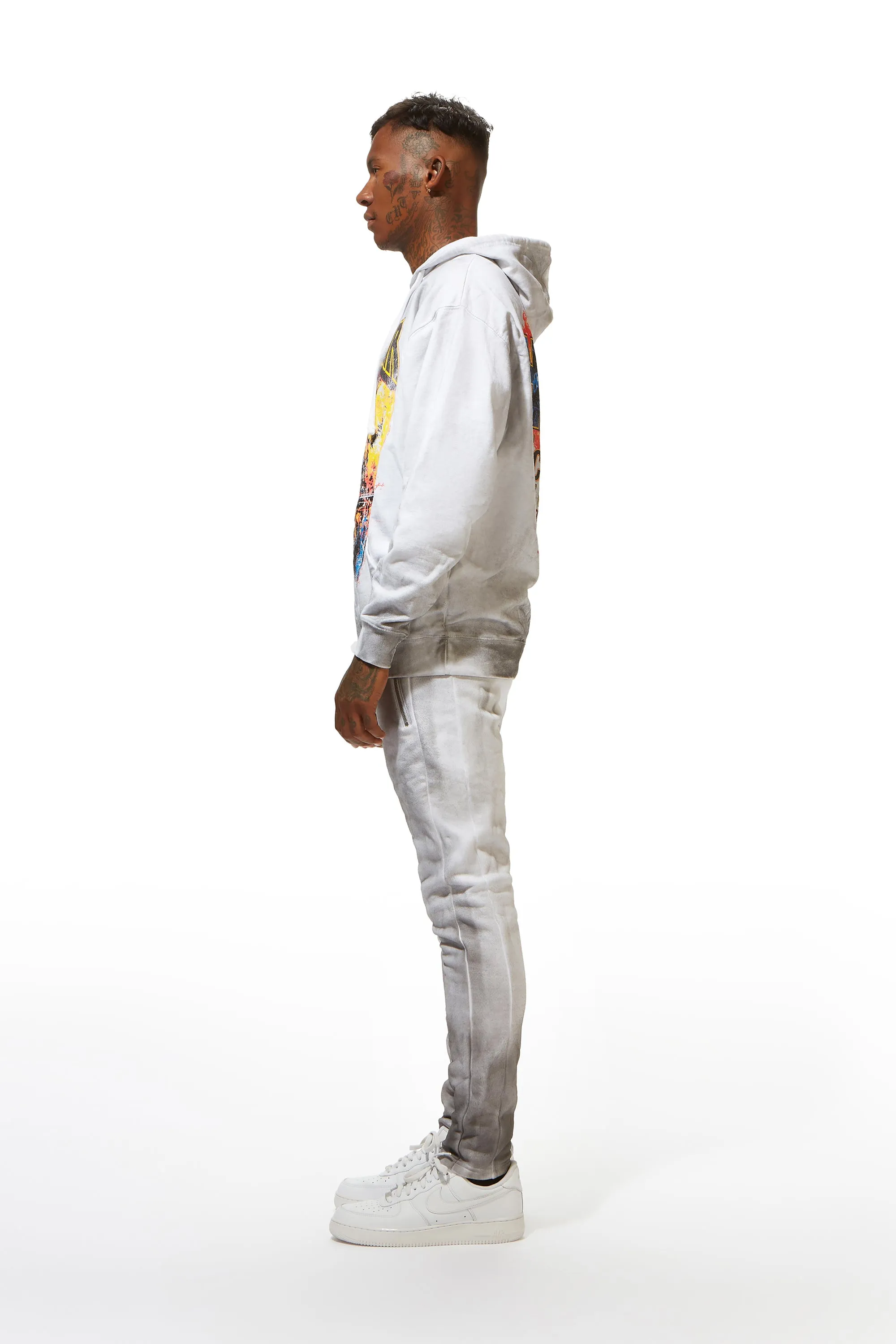 Simmons White Hoodie Set