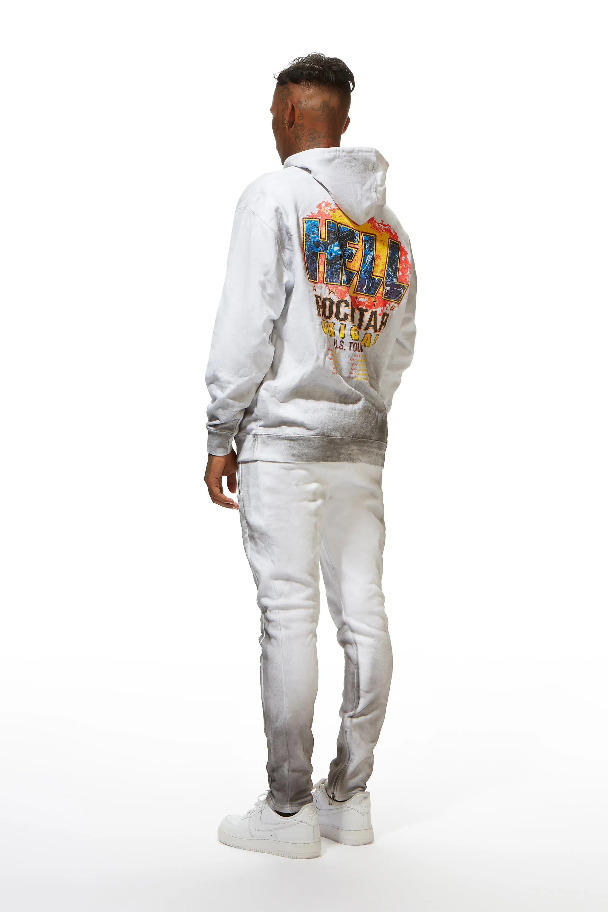 Simmons White Hoodie Set