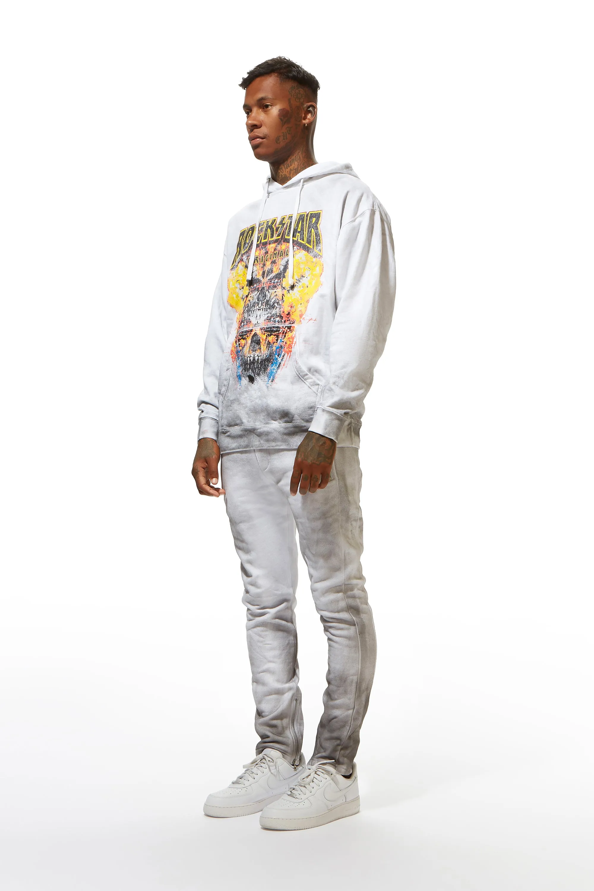 Simmons White Hoodie Set