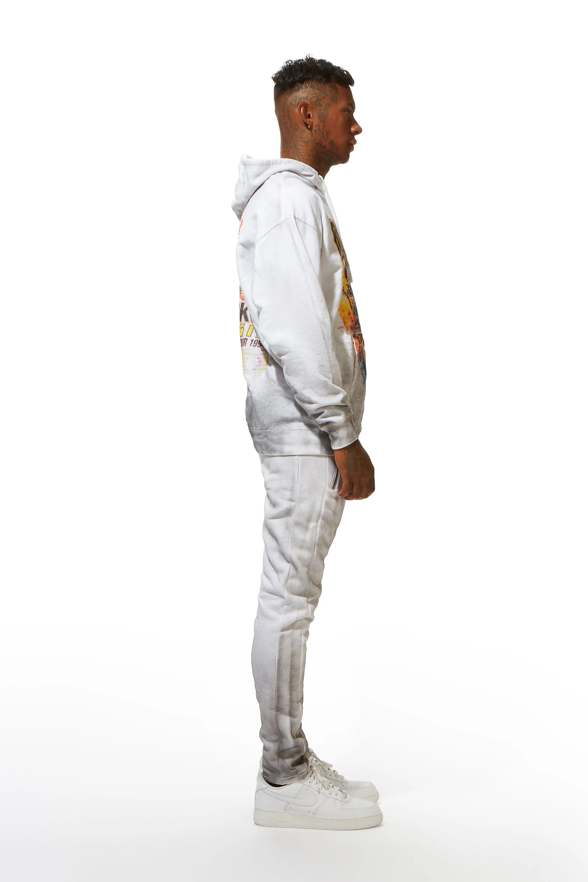 Simmons White Hoodie Set