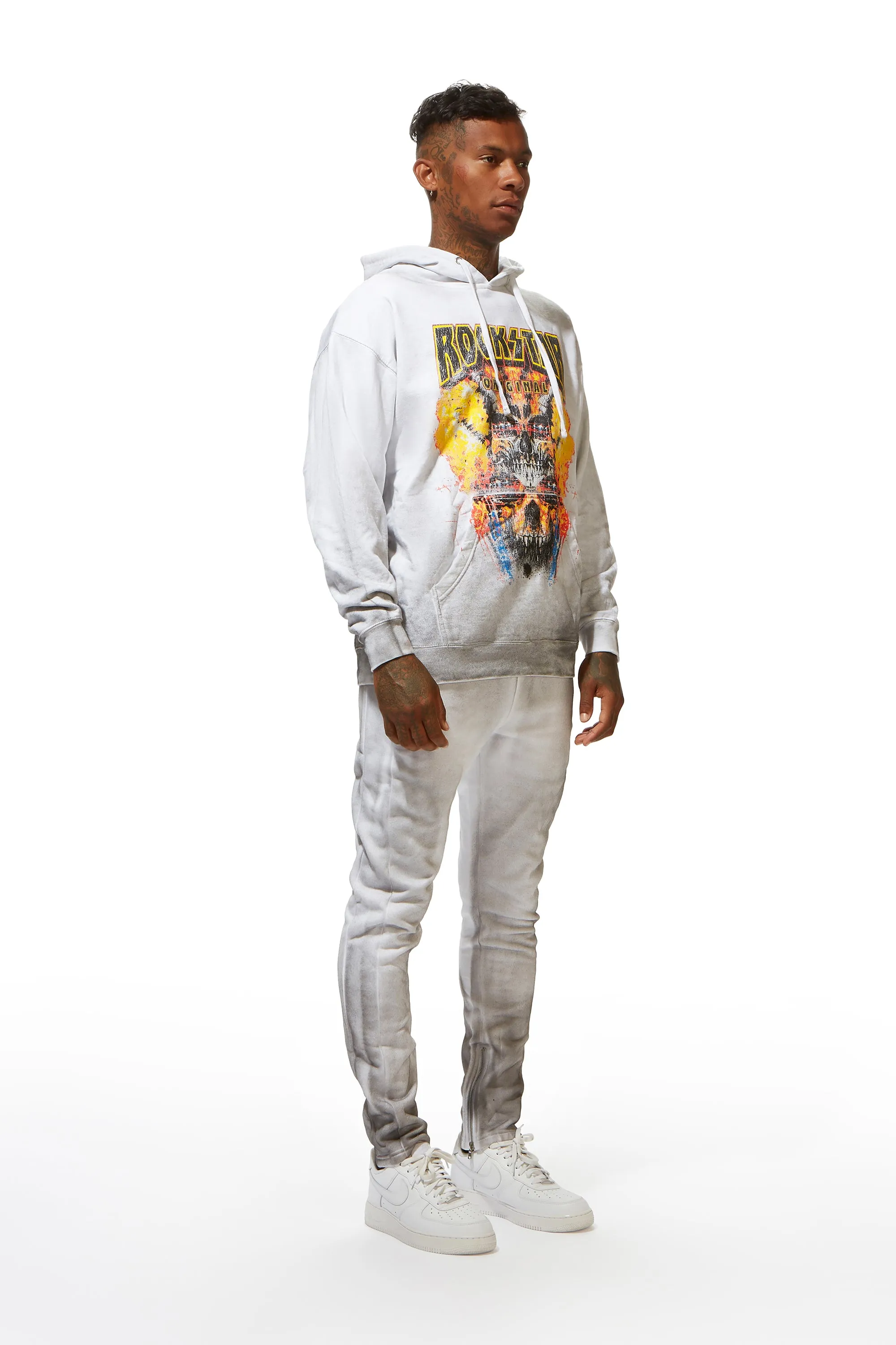 Simmons White Hoodie Set