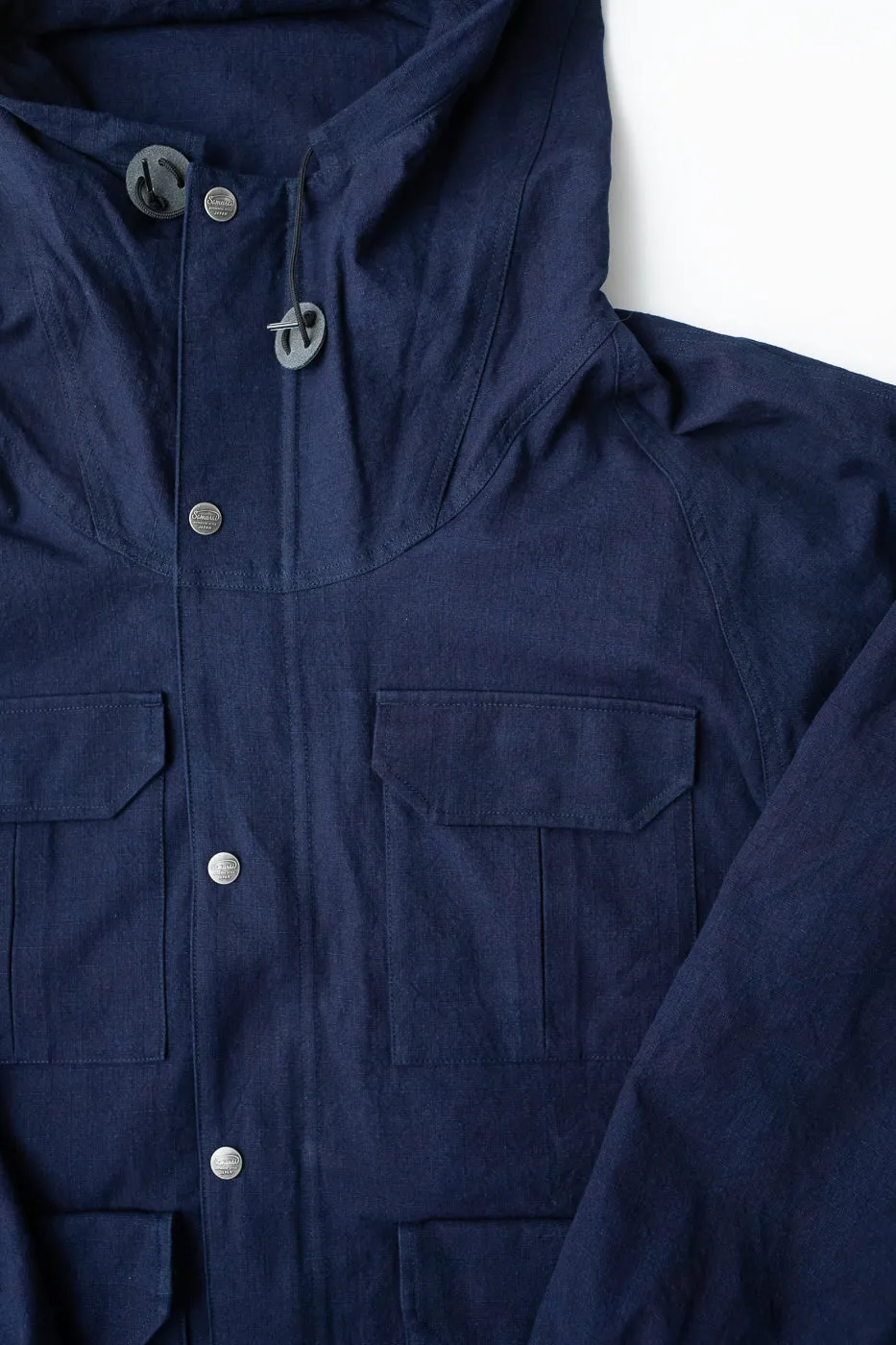 SJMPK24-AI - Ripstop Mountain Parka - Hank Dyed Indigo