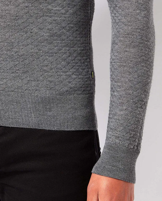 Slim Fit Merino Wool-Blend Crew Neck Sweater