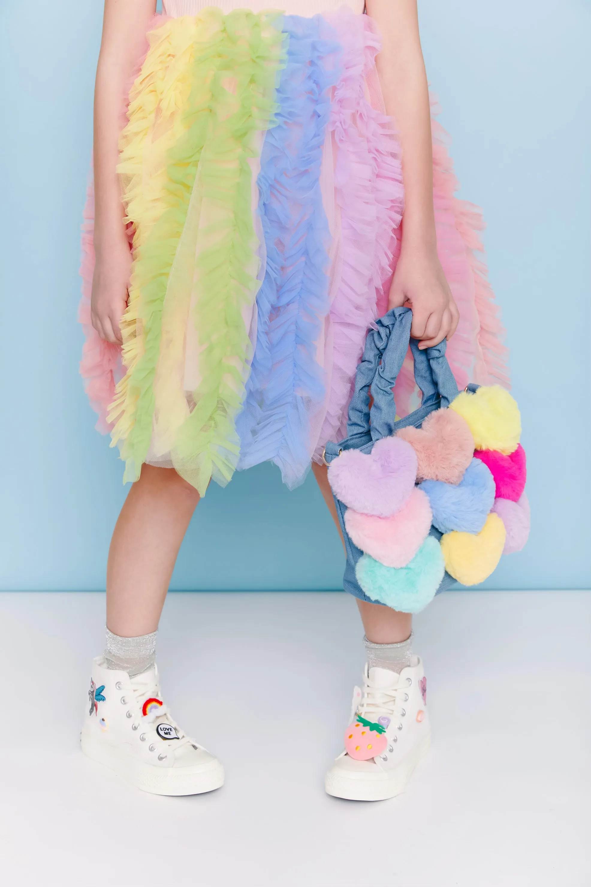 Smiley Necklace Rainbow Tulle Dress