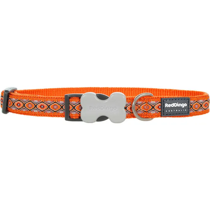 Snake Eyes Orange Dog Collar