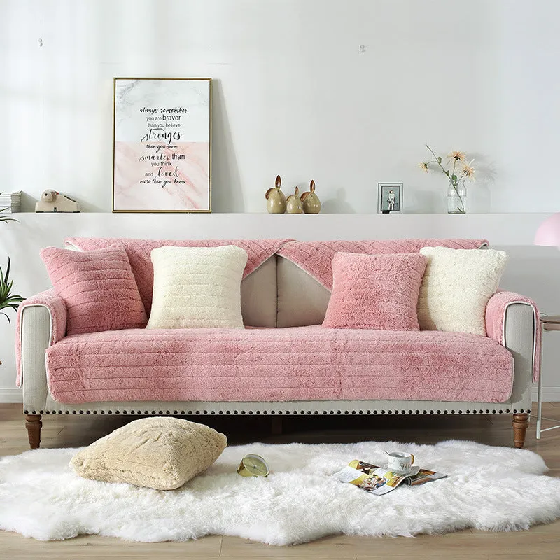 Soft Plush Anti-Slip Sectional Sofa/Couch Slipcovers