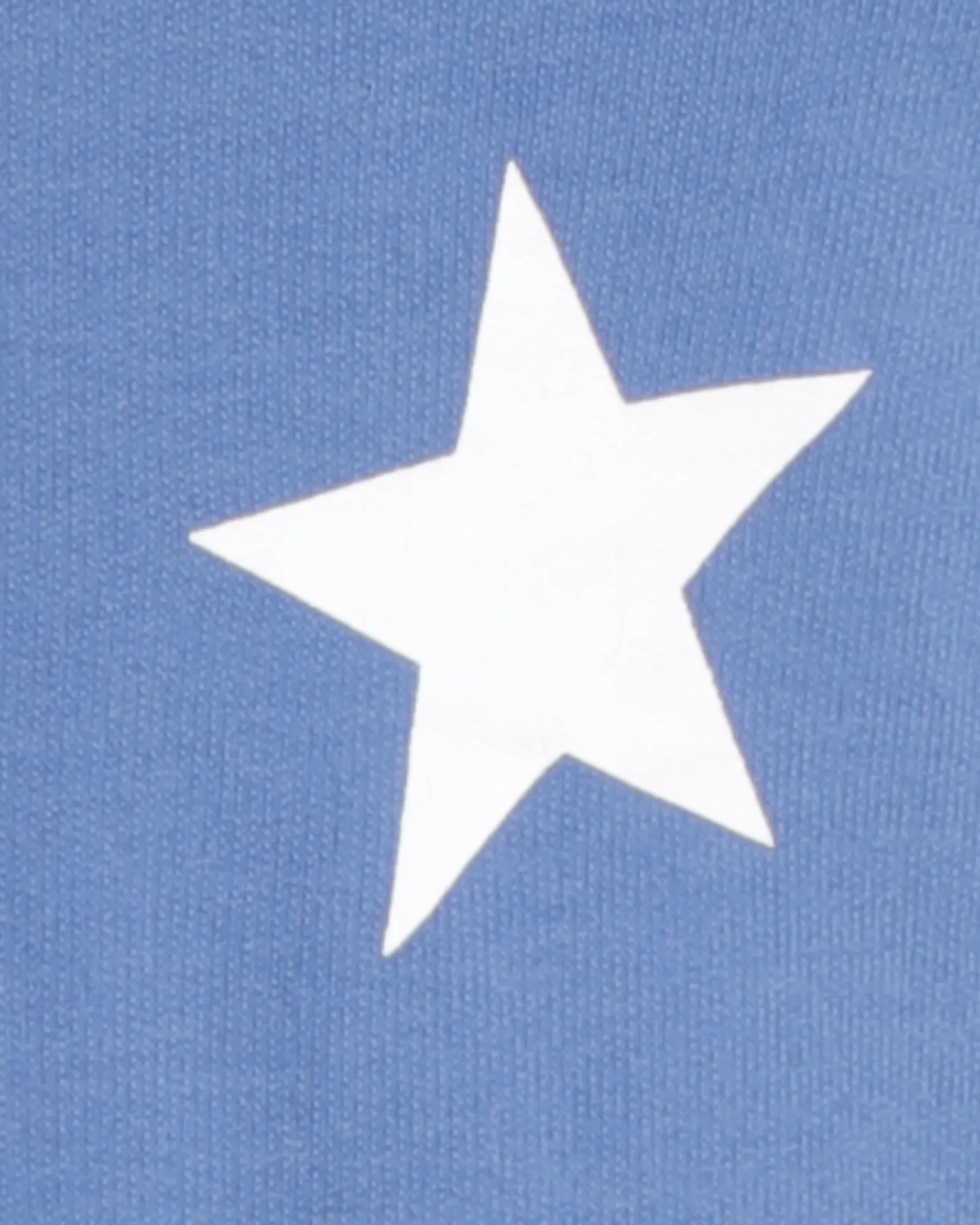 Star-Print Hoodie | Azure Blue / White