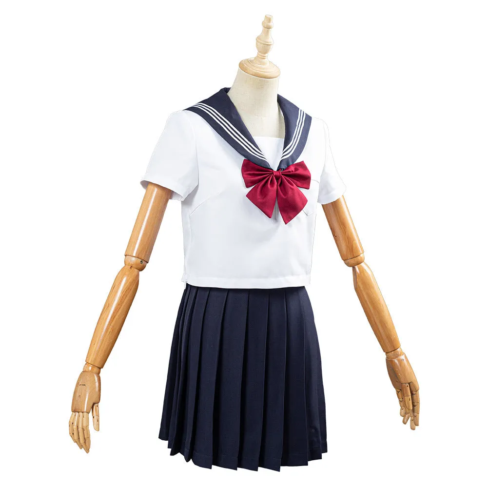 Summer Navy Sailor Suit Cosplay Top Skirt Outfit JK High School Uniform Class Uniform Students Clothing