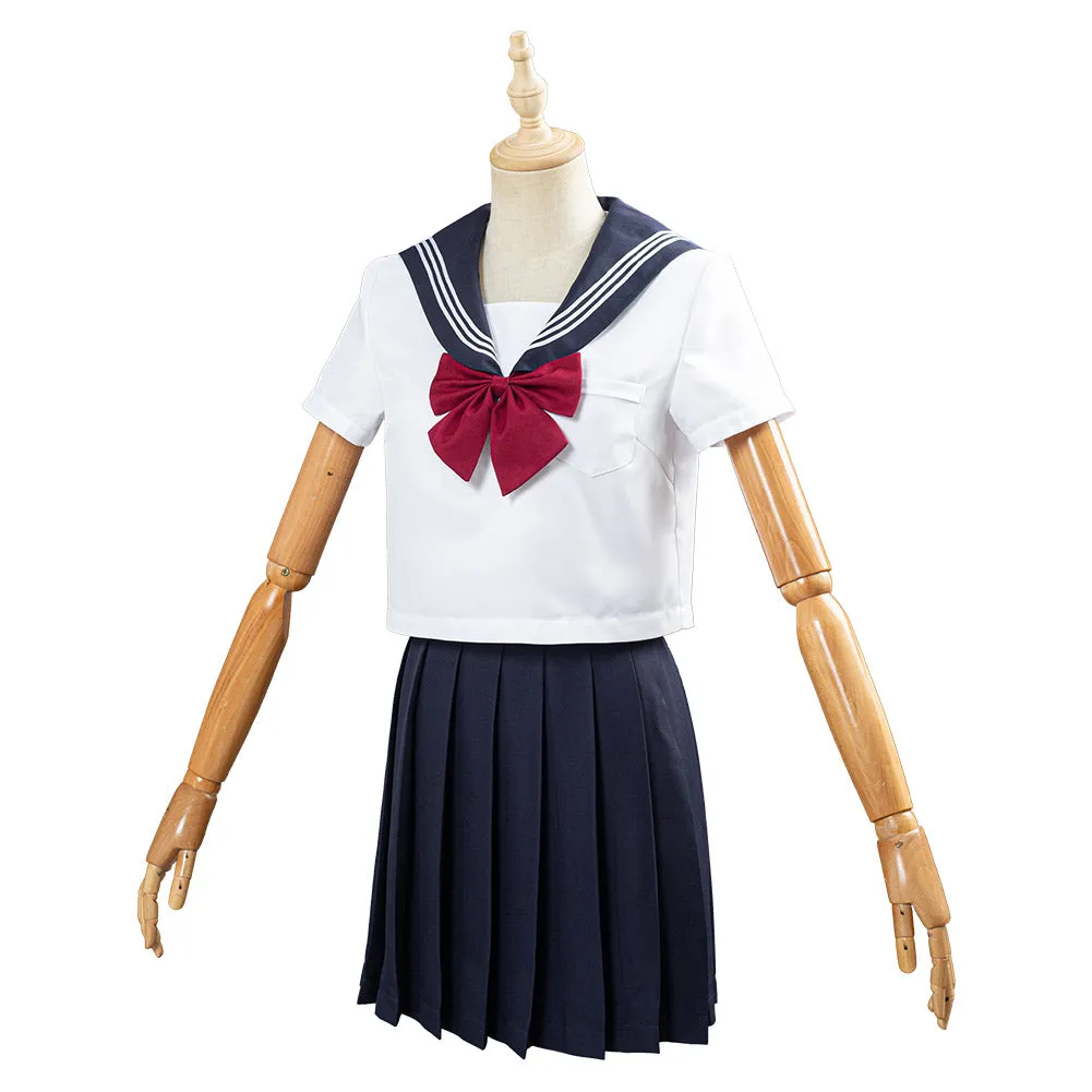 Summer Navy Sailor Suit Cosplay Top Skirt Outfit JK High School Uniform Class Uniform Students Clothing