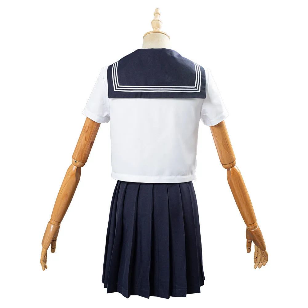 Summer Navy Sailor Suit Cosplay Top Skirt Outfit JK High School Uniform Class Uniform Students Clothing