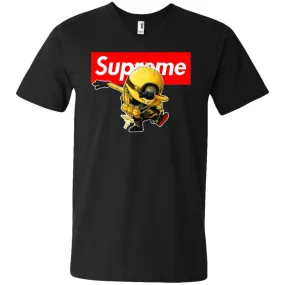 Supreme Minion T-shirt Trending Men V-Neck T-Shirt