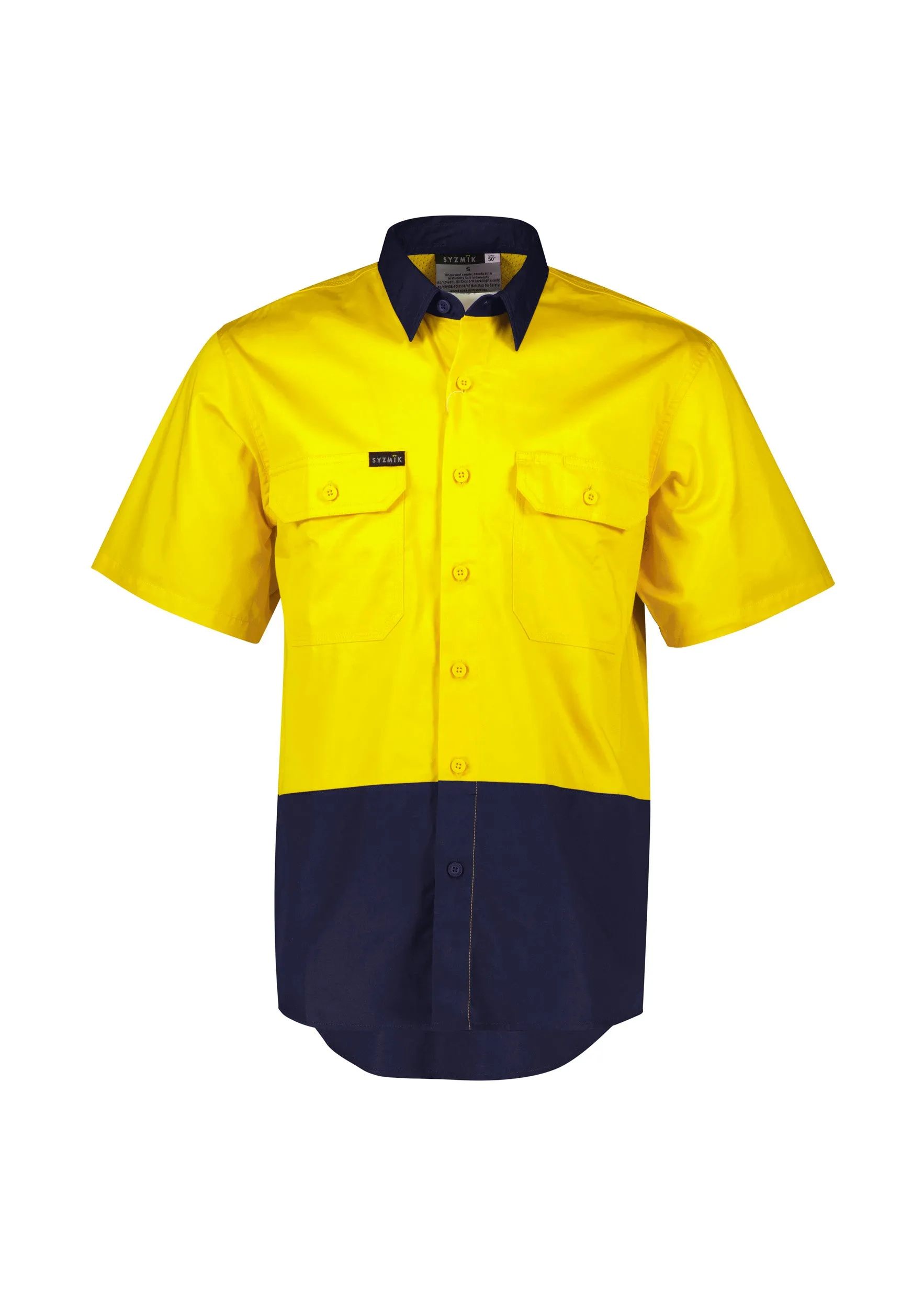 Syzmik | Mens Hi Vis Short Sleeve Shirt | ZW115