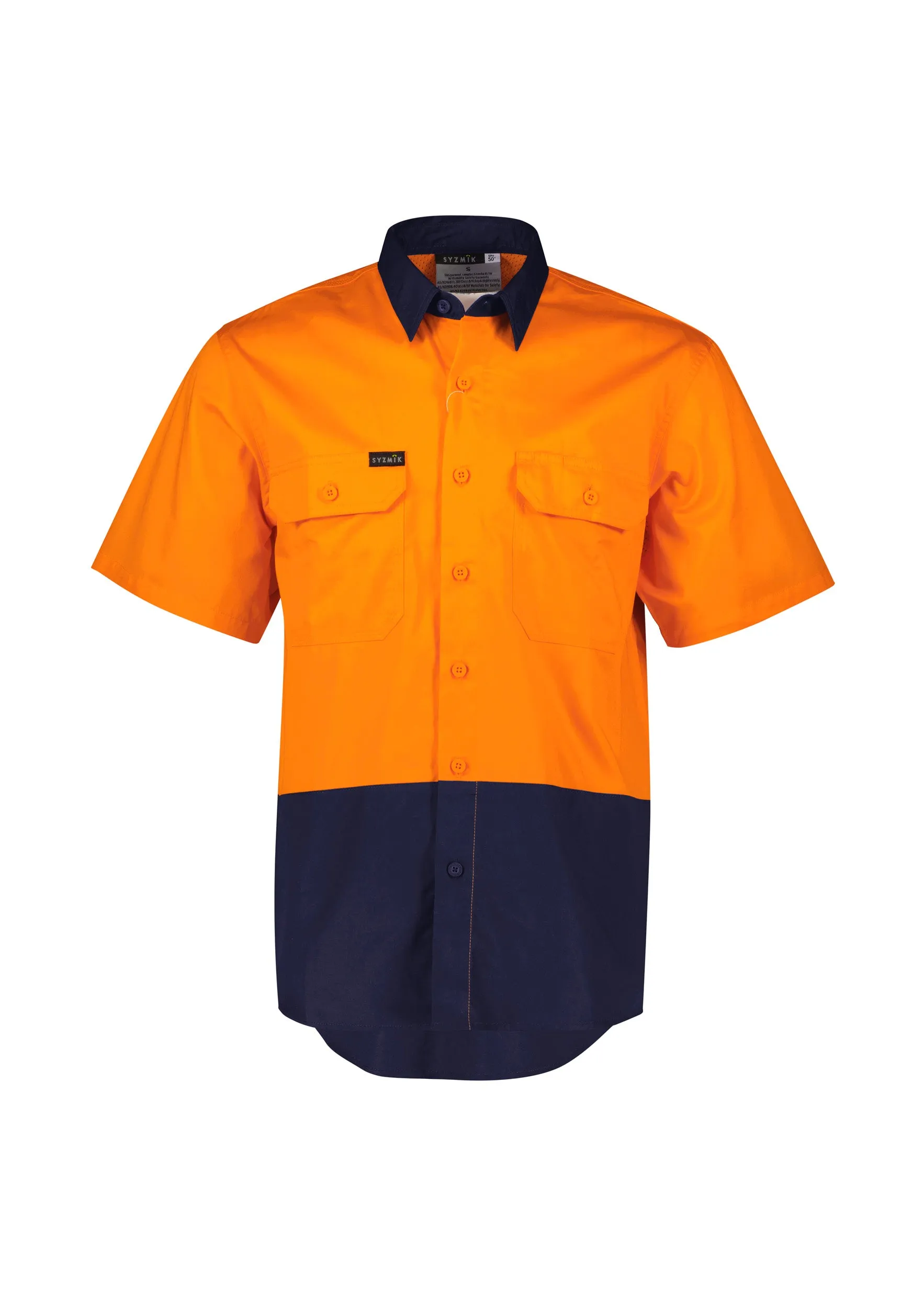 Syzmik | Mens Hi Vis Short Sleeve Shirt | ZW115