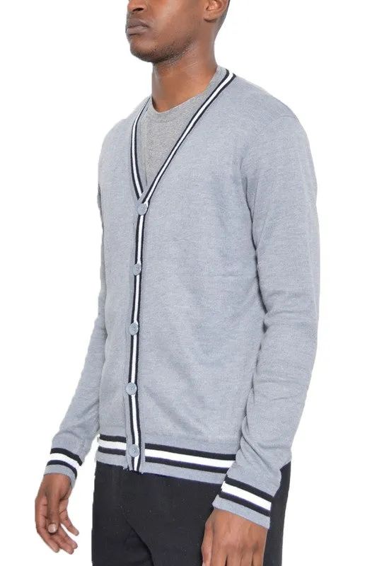 TEEK - TWO STRIPE CARDIGAN