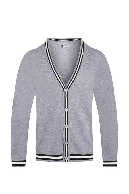 TEEK - TWO STRIPE CARDIGAN