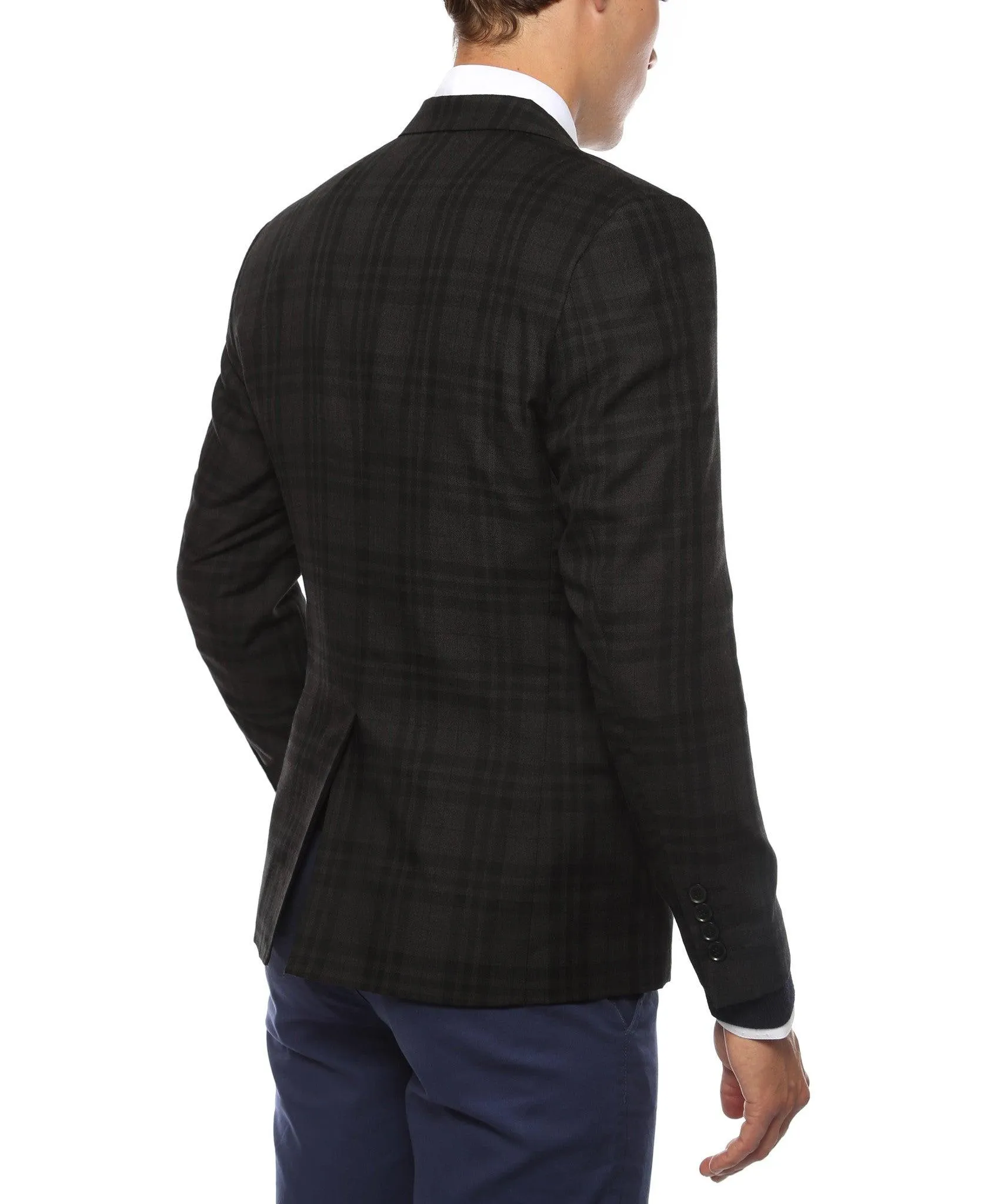 The Ares Plaid Slim Fit Mens Blazer