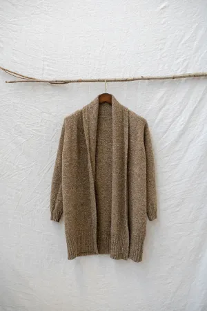 The Kent Donegal Cardigan in Biscuit