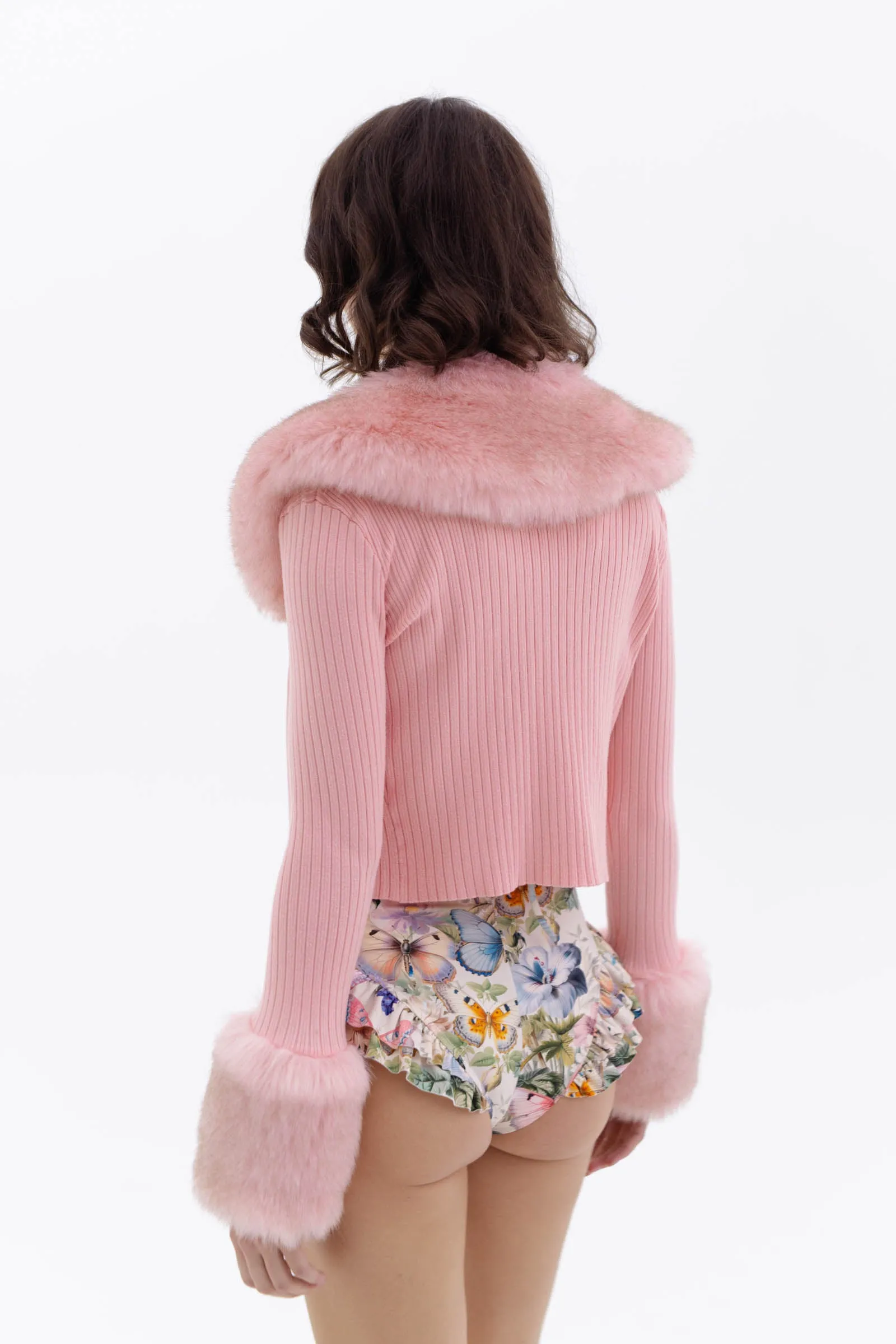 The Peach Skin Ice Skate Home Cardi