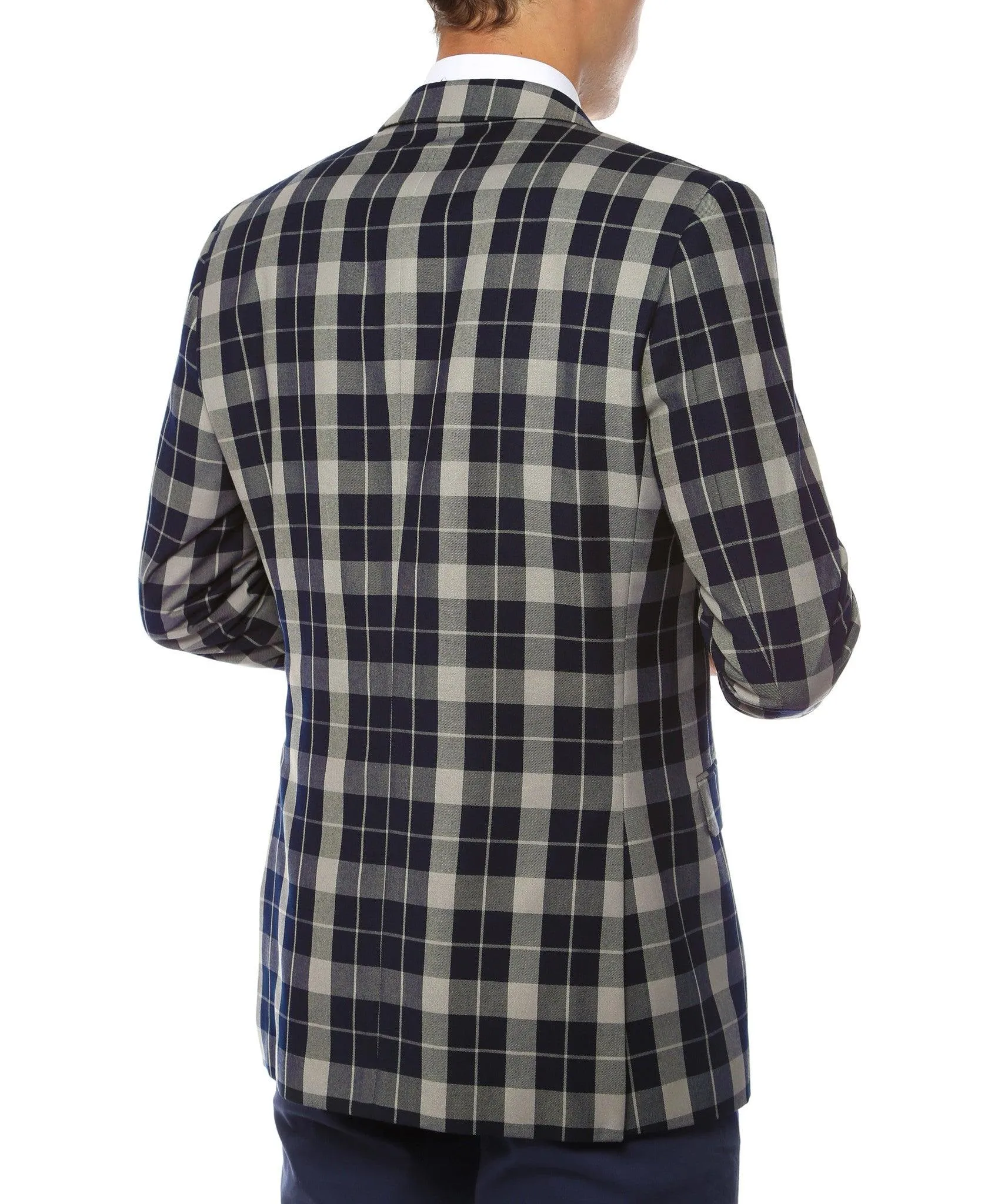 The Preston Plaid Check Slim Fit Mens Blazer