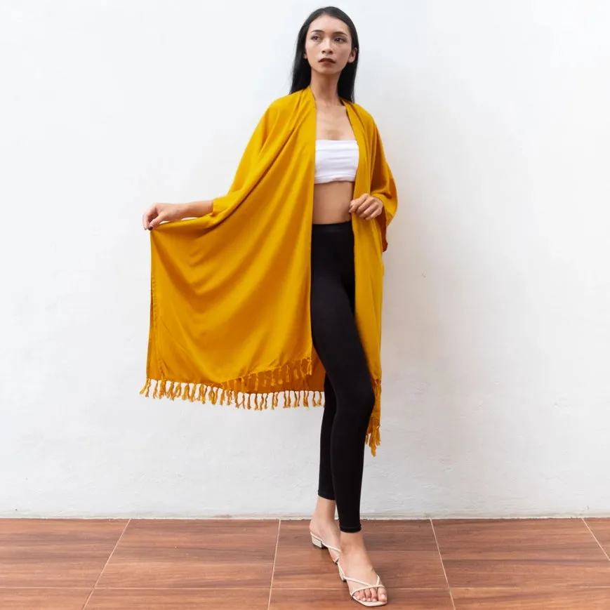 Tie Dye Summer Cardigan - Mustard