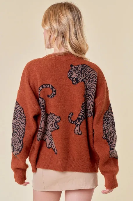 Toni Tiger Sweater Cardigan