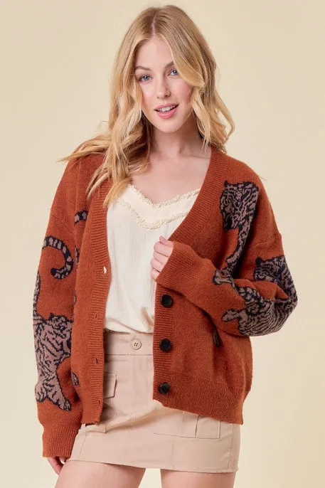 Toni Tiger Sweater Cardigan