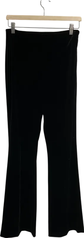 TU Black Velvet Flared Trousers UK 8