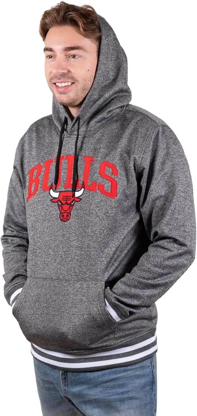 Ultra Game NBA Official Men’s Soft Fleece Hoodie Pullover Sweatshirt - Unisex, Chicago Bulls|Chicago Bulls