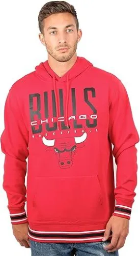 Ultra Game NBA Official Men’s Soft Fleece Hoodie Pullover Sweatshirt - Unisex, Chicago Bulls|Chicago Bulls