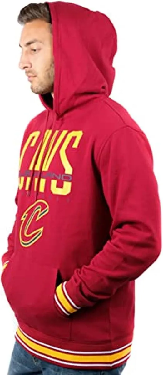 Ultra Game NBA Official Men’s Soft Fleece Hoodie Pullover Sweatshirt - Unisex, Cleveland Cavaliers, Team Color|Cleveland Cavaliers