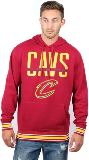 Ultra Game NBA Official Men’s Soft Fleece Hoodie Pullover Sweatshirt - Unisex, Cleveland Cavaliers, Team Color|Cleveland Cavaliers