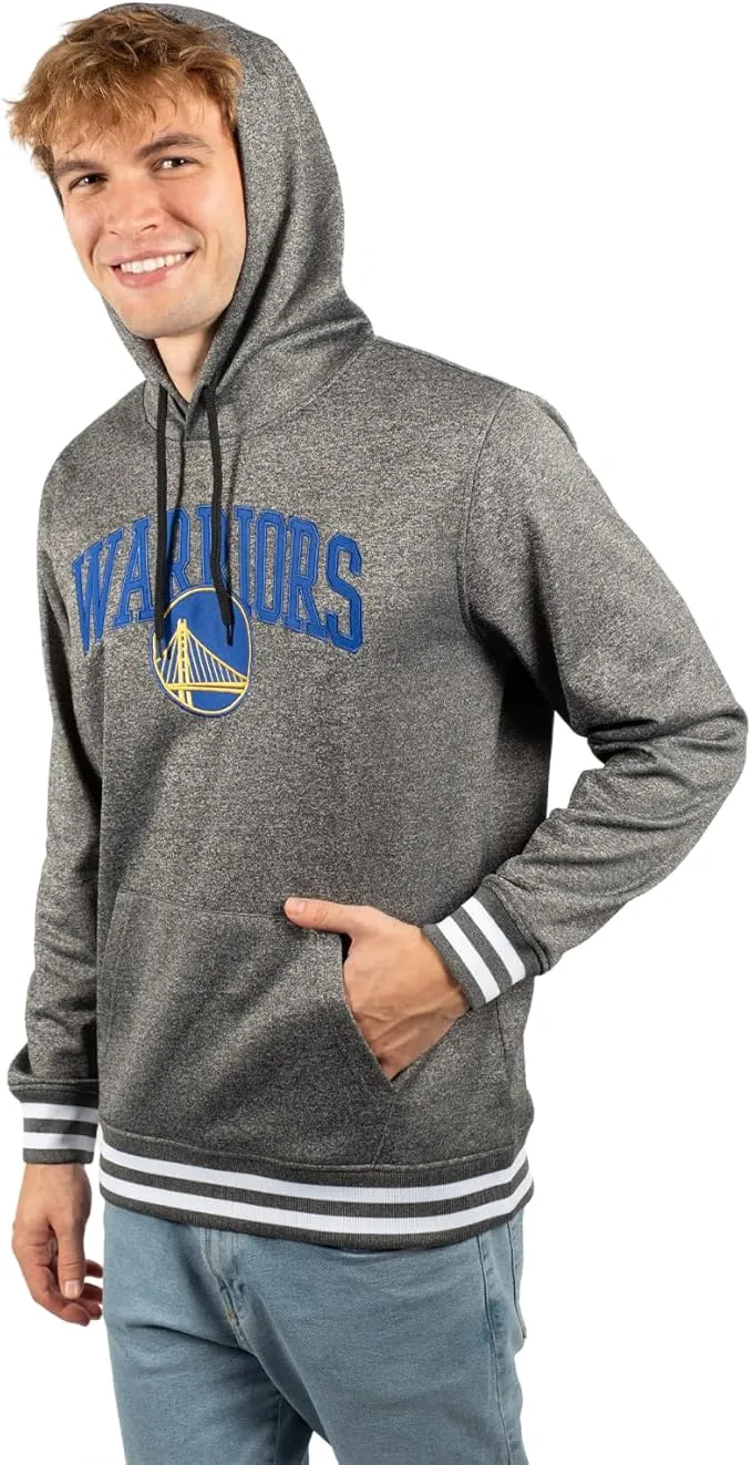 Ultra Game NBA Official Men’s Soft Fleece Hoodie Pullover Sweatshirt - Unisex, Golden State Warriors|Golden State Warriors