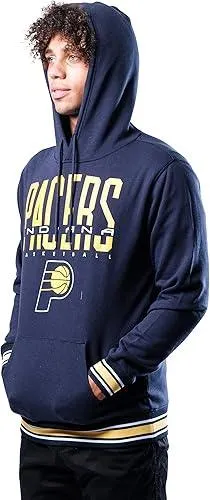 Ultra Game NBA Official Men’s Soft Fleece Hoodie Pullover Sweatshirt - Unisex, Indiana Pacers, Team Color|Indiana Pacers