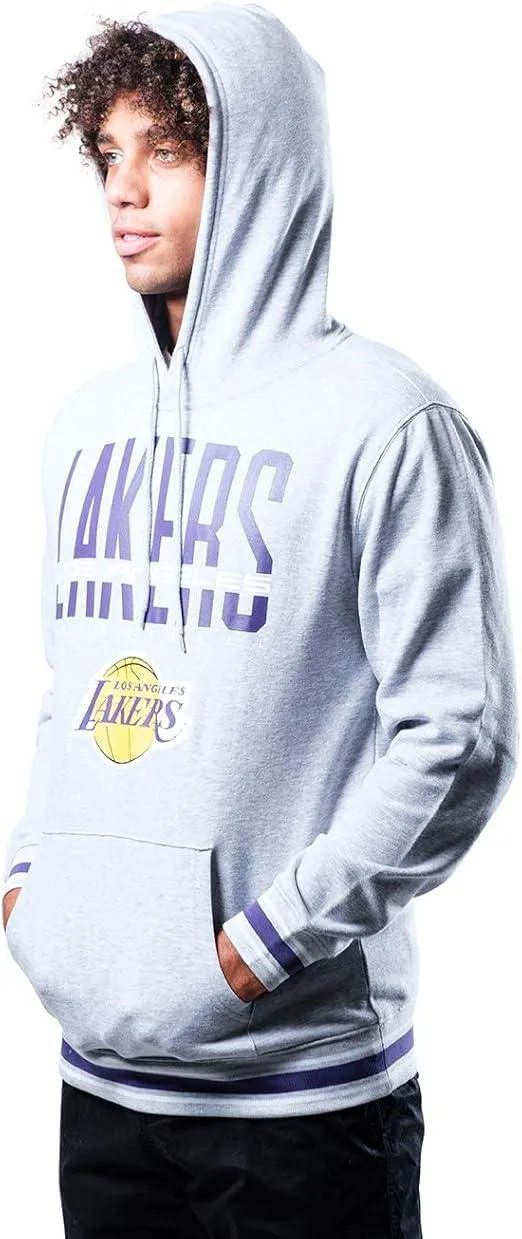 Ultra Game NBA Official Men’s Soft Fleece Hoodie Pullover Sweatshirt - Unisex, Los Angeles Lakers|Los Angeles Lakers