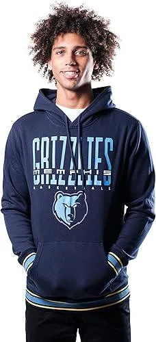 Ultra Game NBA Official Men’s Soft Fleece Hoodie Pullover Sweatshirt - Unisex, Memphis Grizzlies|Memphis Grizzlies